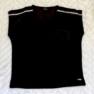 Lascana Black Velour Top